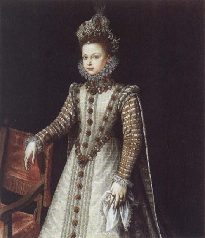 SANCHEZ COELLO, Alonso The Infanta Isabella Clara Eugenia Spain oil painting art